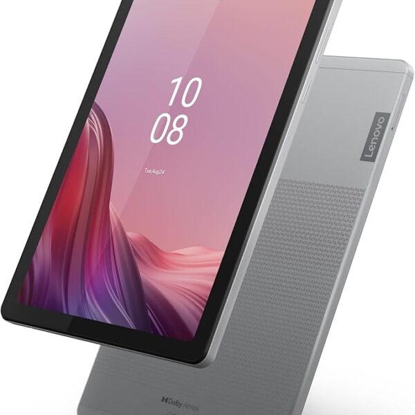 Lenovo Tab M9 with Clear Case and Protective Film, 9" HD (1340x800) IPS 400nits Anti-fingerprint, Touch display, MediaTek Helio G80 processor, 4GB RAM, 64GB SSD, Android 12 - [ZAC30052AE], ARCTIC GREY